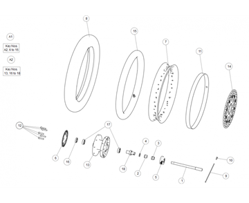 FRONT WHEEL CONTINENTAL GT 650