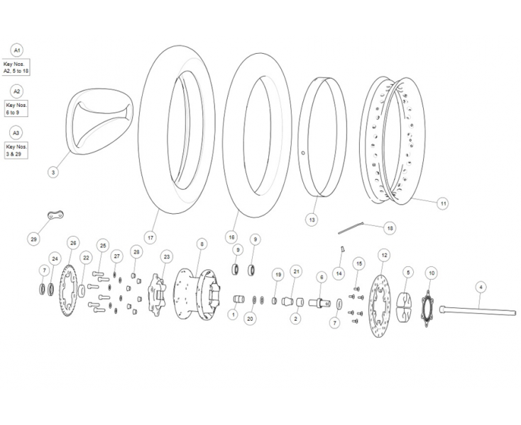 REAR WHEEL CONTINENTAL GT 650