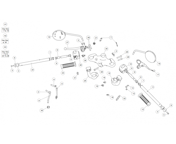 HANDLEBAR ASSY CONTINENTAL GT 650