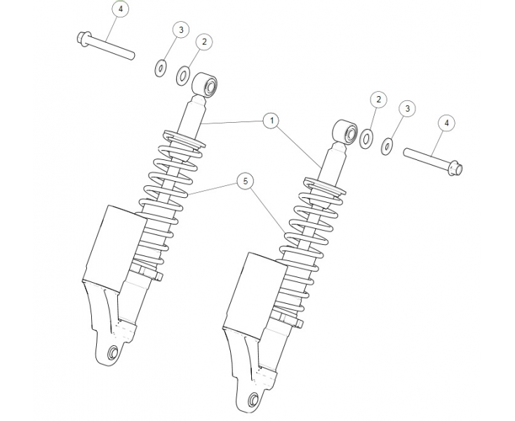 REAR SHOCK ABSORBERS CONTINENTAL GT 535 (E3)