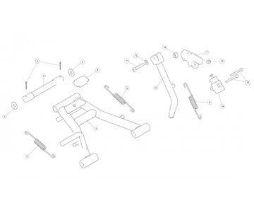 MAIN STAND / SIDE STAND CONTINENTAL GT 535 (E3)