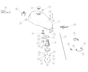 FUEL TANK CONTINENTAL GT 535 (E3)