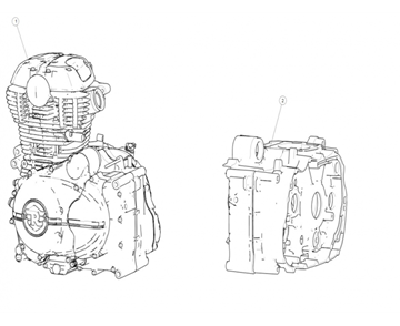 ENGINE / CRANKCASE HIMALAYAN