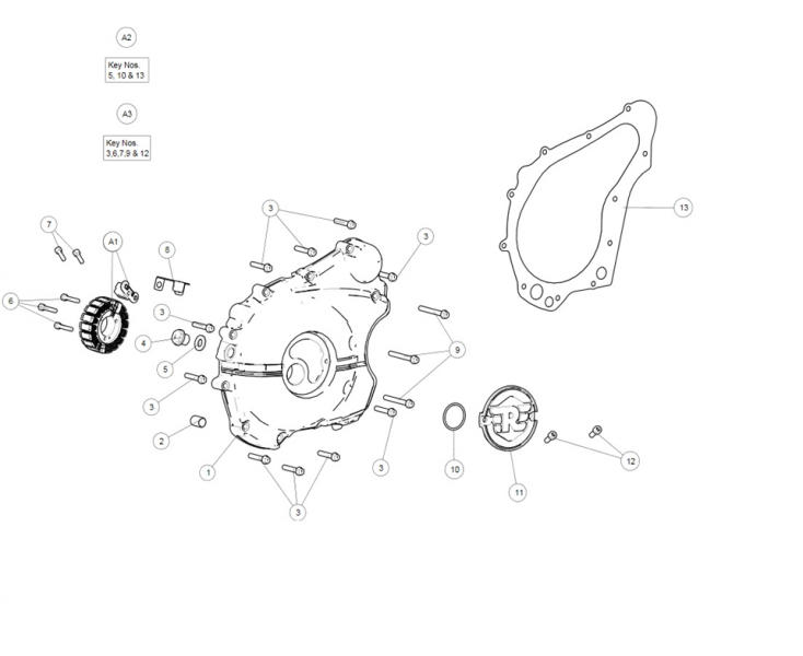 IGNITION / STATOR COVER HIMALAYAN