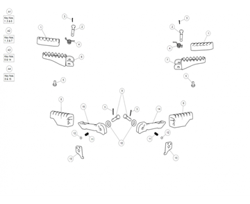 FRONT / REAR FOOTREST HIMALAYAN