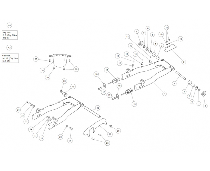 SWING ARM CONTINENTAL GT 535 (E4)