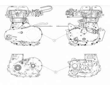 ENGINE/CRANKCASE CONTINENTAL 535 (E4)