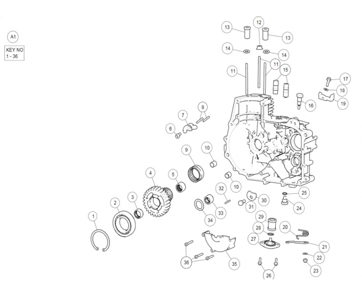 RIGHT ENGINE HOUSING ASSY CONTINENTAL GT 535 (E4)