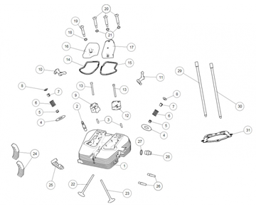 CYLINDER HEAD CLASSIC 500 (E4)