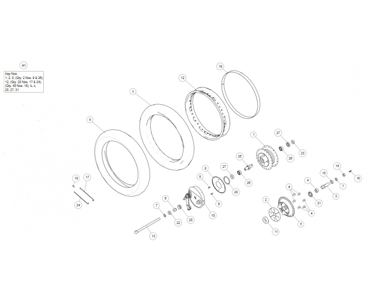 FRONT WHEEL CLASSIC 500 (E3)