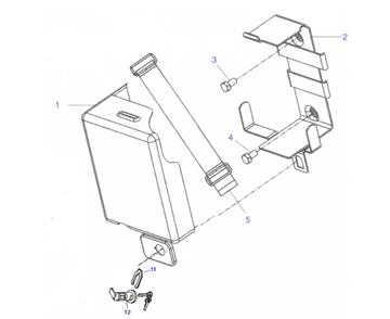 BATTERY COVER/HOLDER CLASSIC 500 (E3)