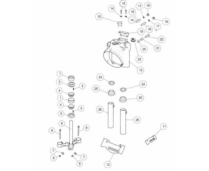 STEERING COLUMN CLASSIC 500 (E3)