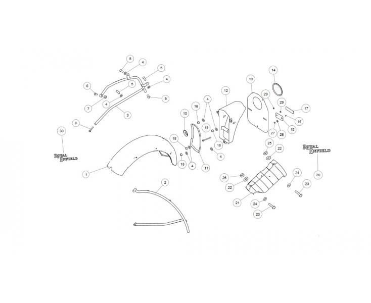 REAR FENDER CLASSIC 500 (E3)