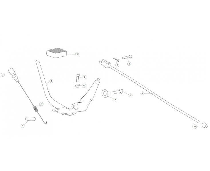 BRAKE PEDAL CLASSIC 500 (E3)