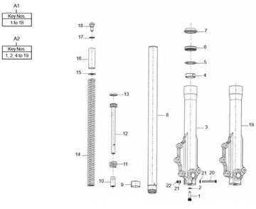 FORK MODEL 46MM CLASSIC 500 (E3)