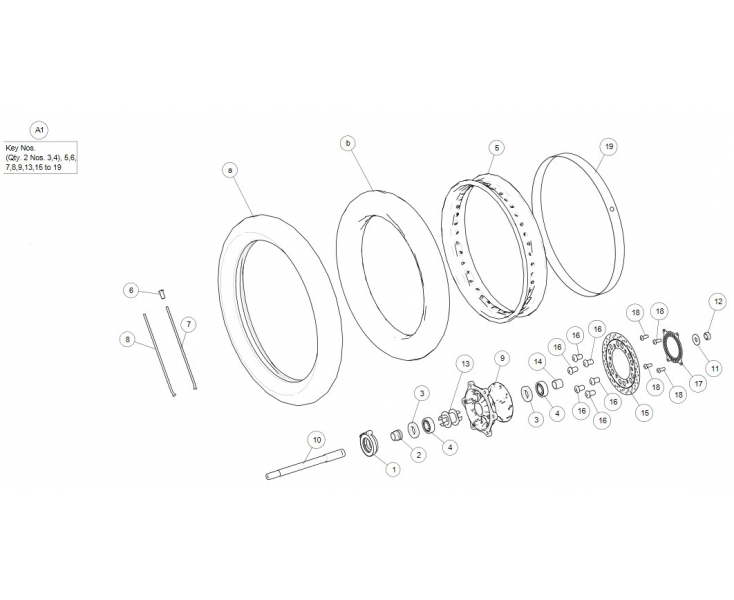 FRONT WHEEL CLASSIC 500 (E3)