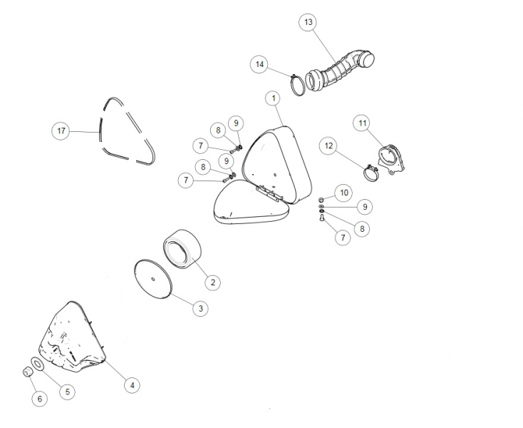 AIR FILTER BOX CLASSIC 500 (E3)