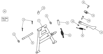 CENTER/SIDE STAND ASSY METEOR 350
