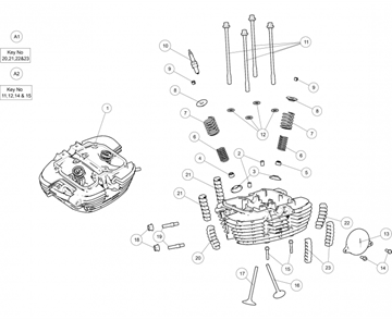CILINDER HEAD HIMALAYAN (E5)